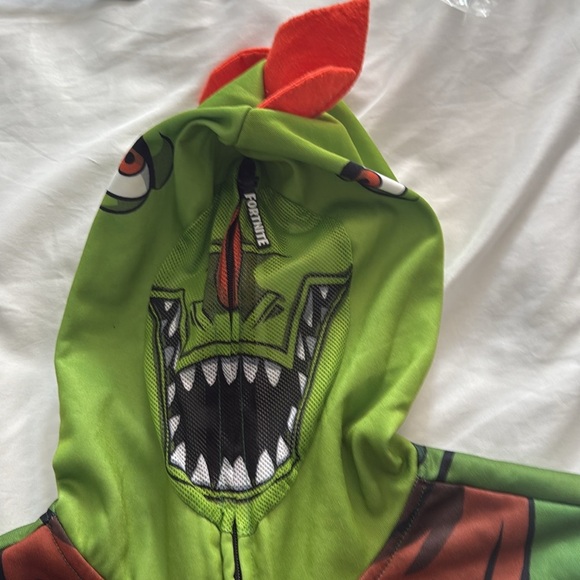 Fortnite kids Rex zip up hoodie with mask. Perfect for costume or everyday wear - Picture 8 of 12